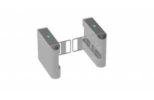 2臺單通道圓弧缺口擺閘