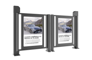 小區(qū)人行通道廣告門(mén)